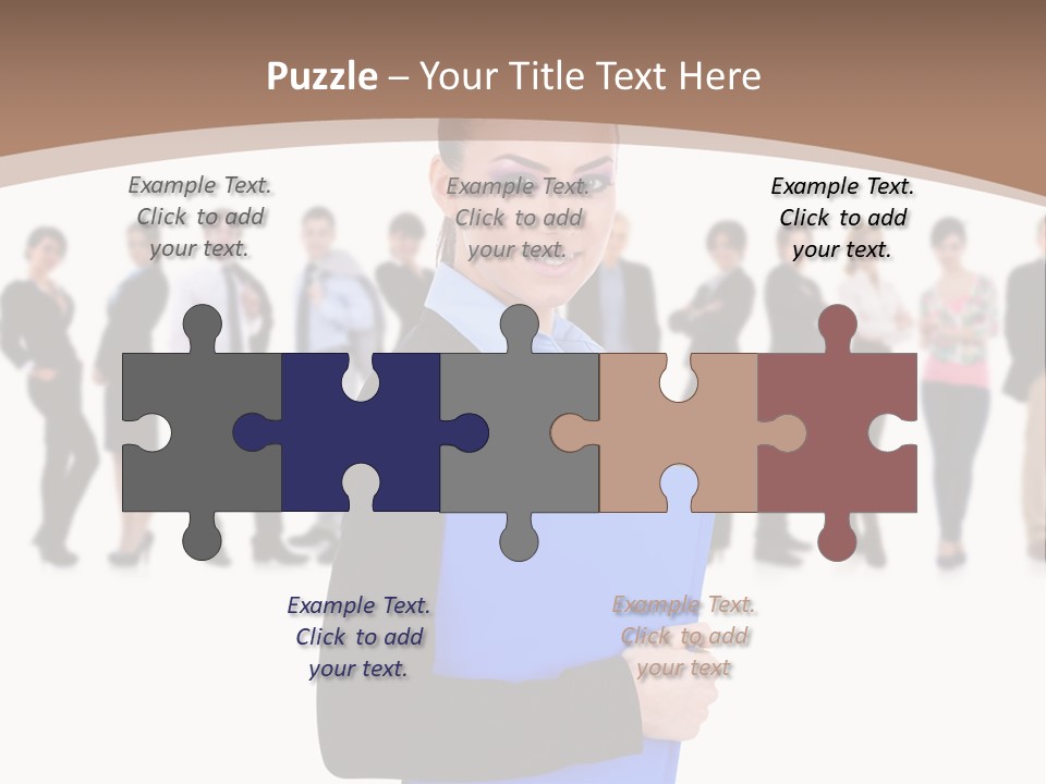 Isolated Teamwork Employment PowerPoint Template