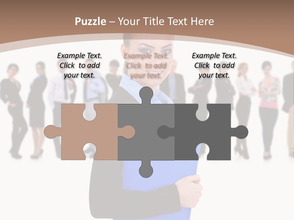 Isolated Teamwork Employment PowerPoint Template