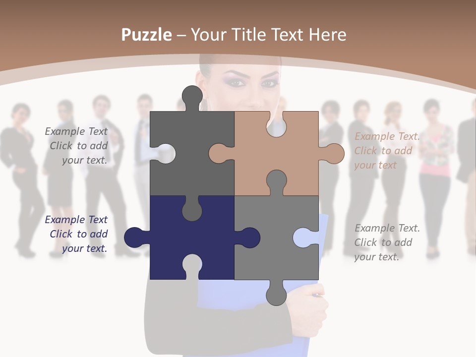 Isolated Teamwork Employment PowerPoint Template