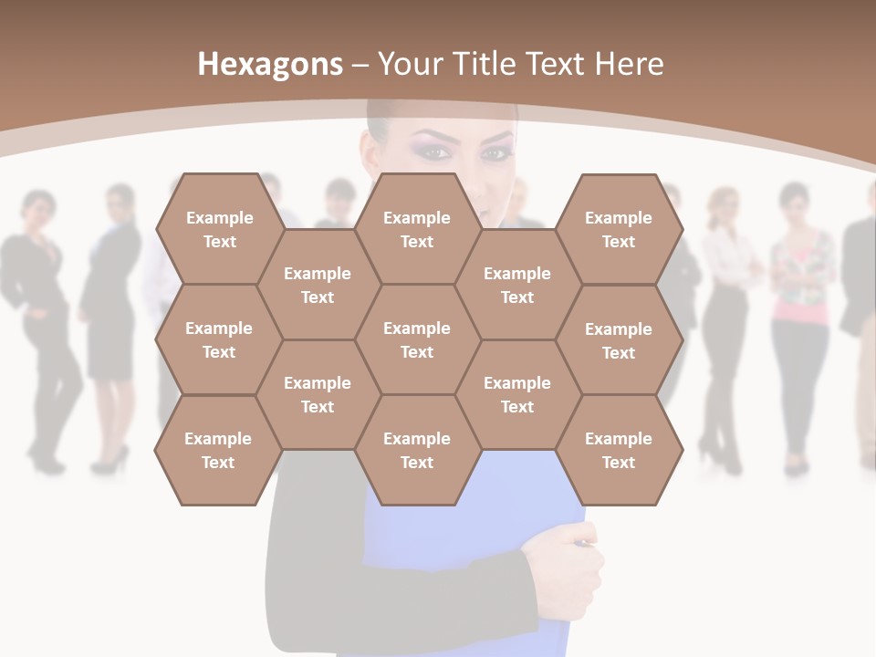 Isolated Teamwork Employment PowerPoint Template