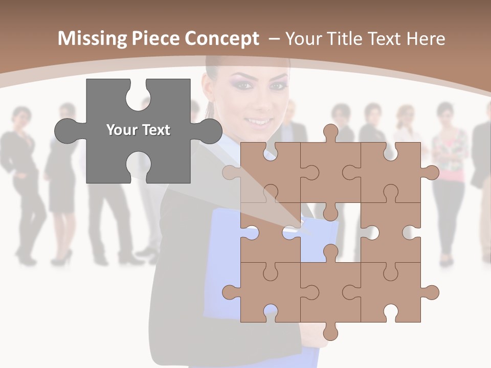 Isolated Teamwork Employment PowerPoint Template