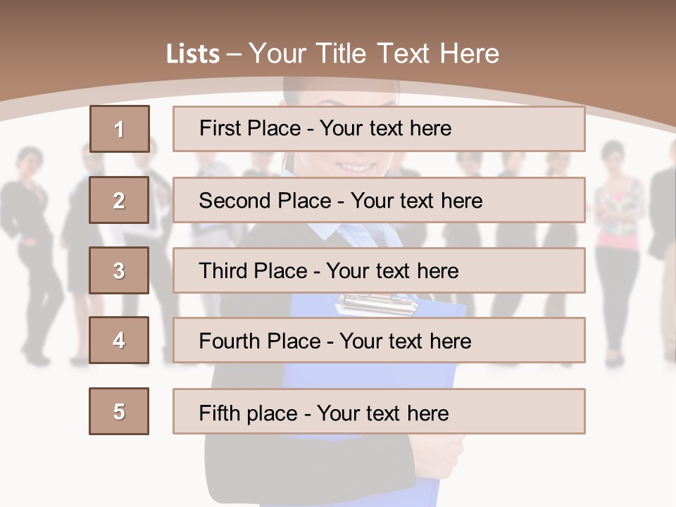 Isolated Teamwork Employment PowerPoint Template