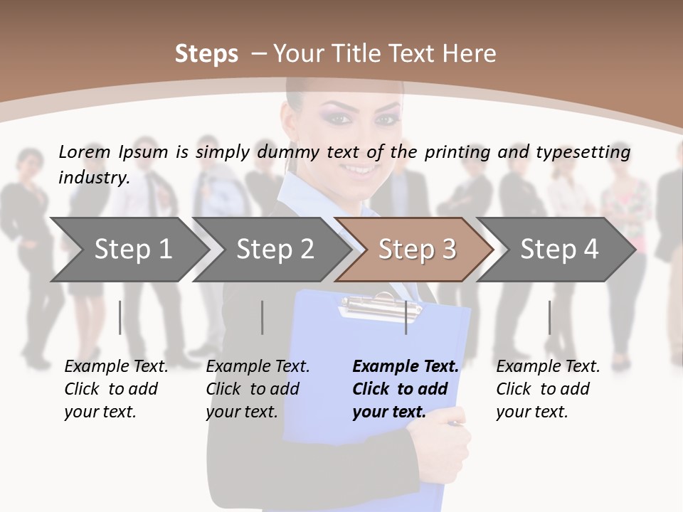 Isolated Teamwork Employment PowerPoint Template