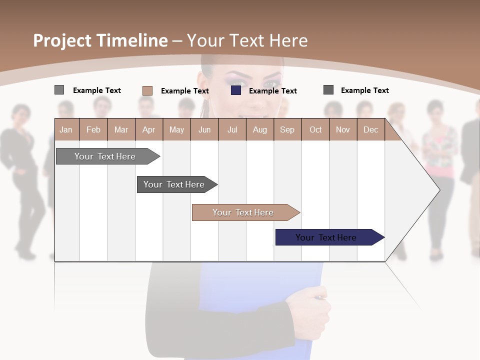 Isolated Teamwork Employment PowerPoint Template