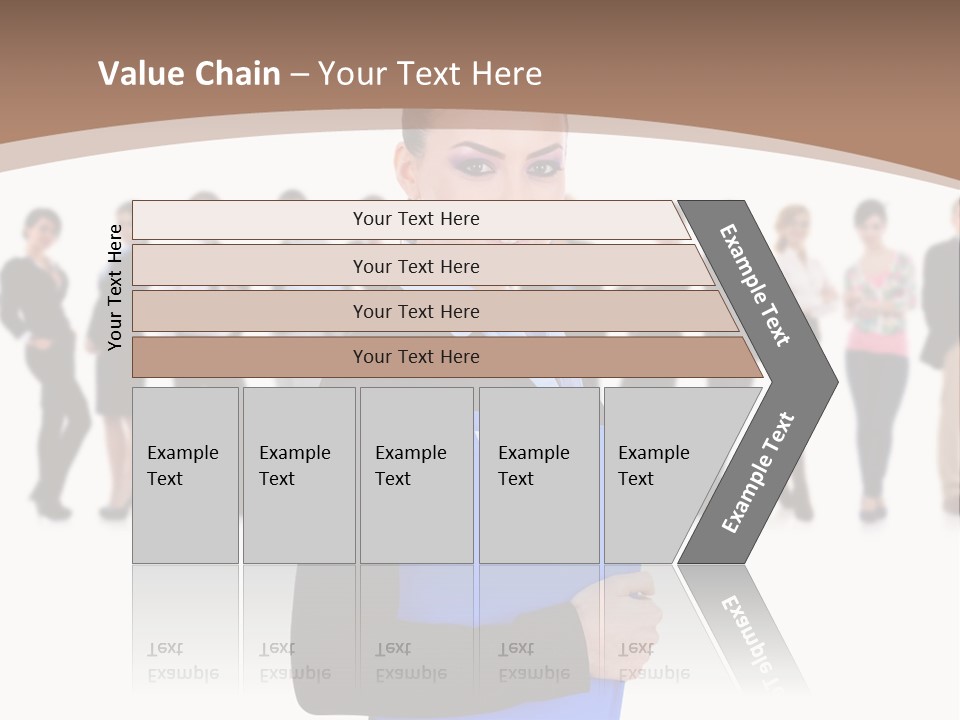 Isolated Teamwork Employment PowerPoint Template