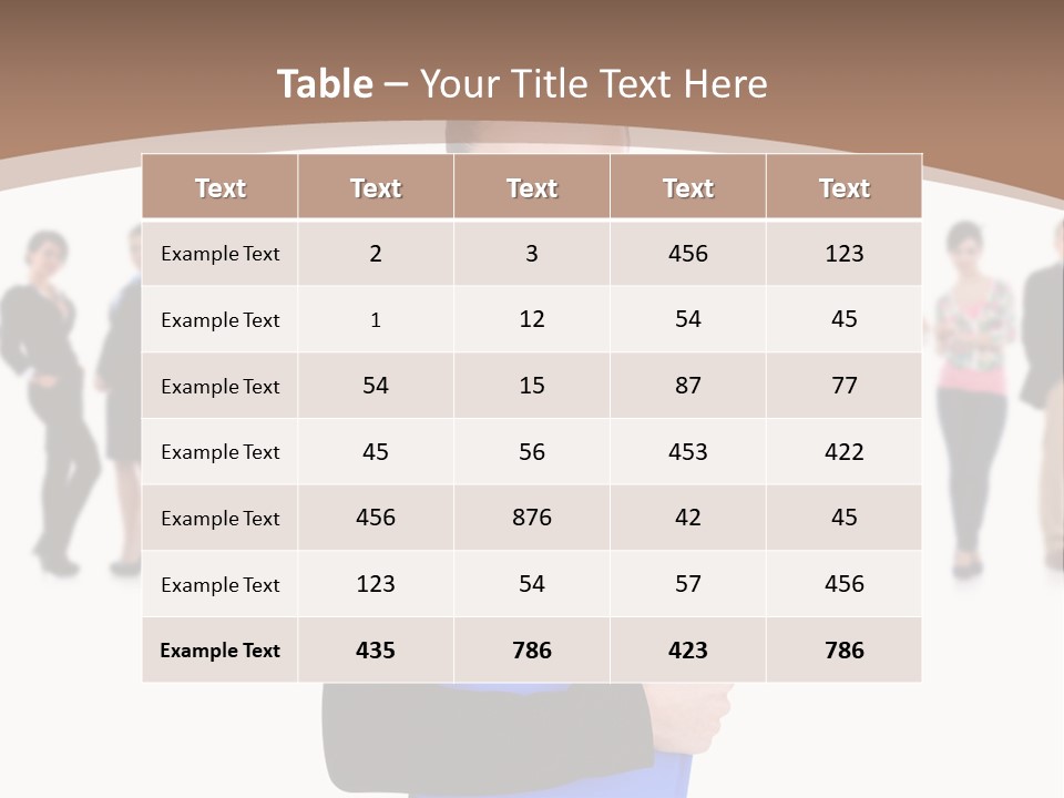 Isolated Teamwork Employment PowerPoint Template