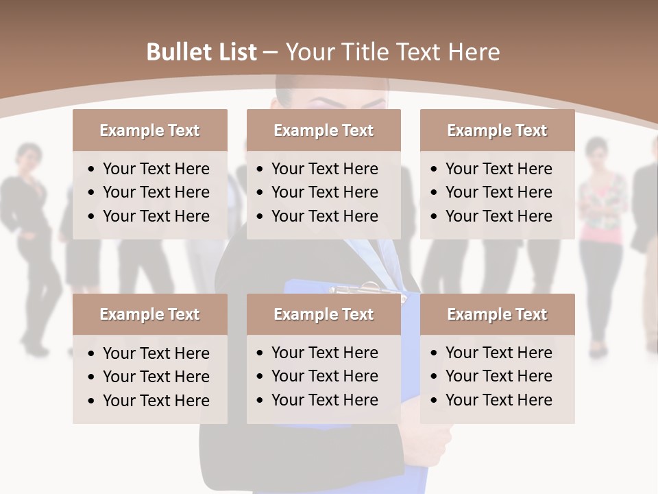 Isolated Teamwork Employment PowerPoint Template