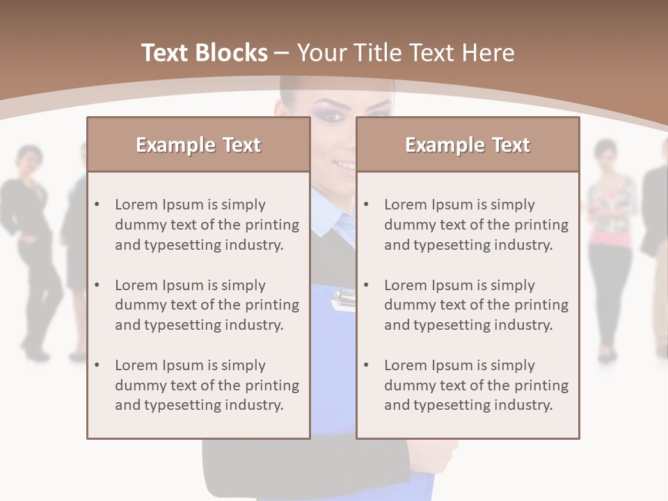 Isolated Teamwork Employment PowerPoint Template