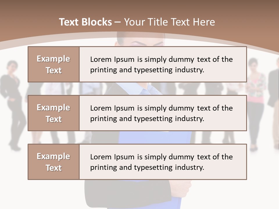 Isolated Teamwork Employment PowerPoint Template