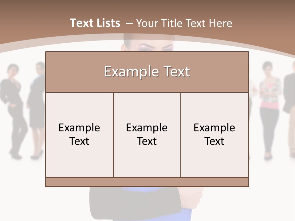 Isolated Teamwork Employment PowerPoint Template