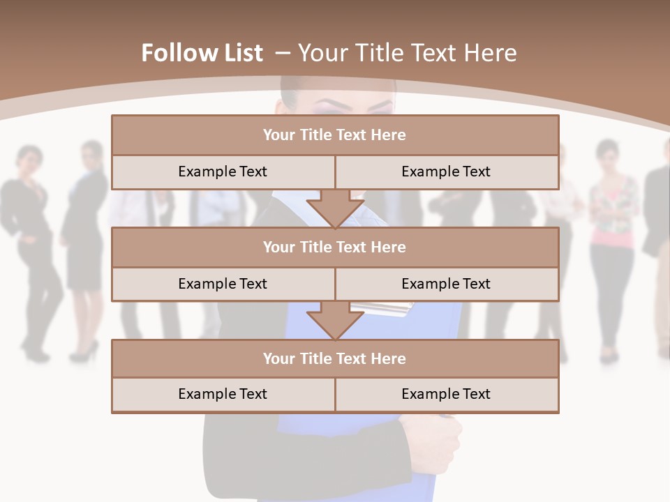 Isolated Teamwork Employment PowerPoint Template