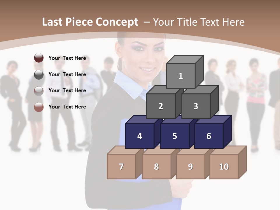 Isolated Teamwork Employment PowerPoint Template