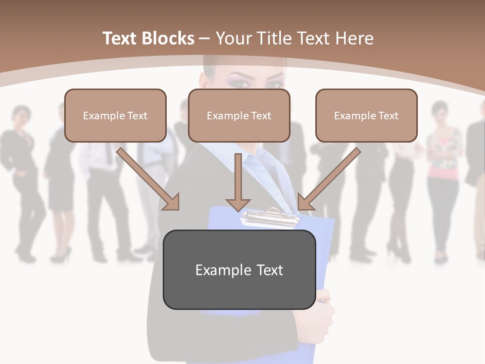 Isolated Teamwork Employment PowerPoint Template