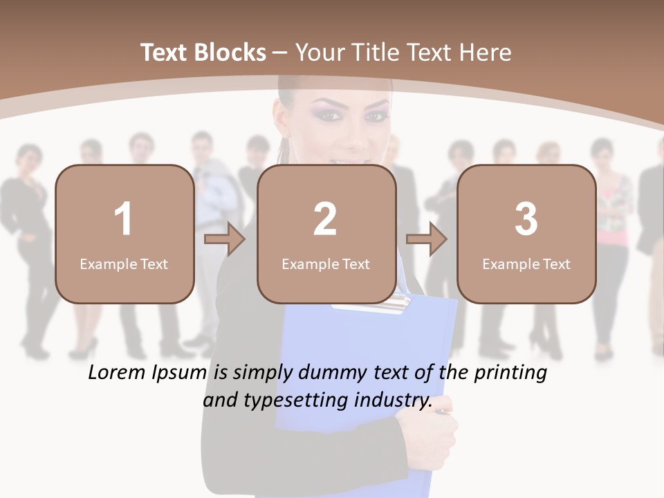 Isolated Teamwork Employment PowerPoint Template