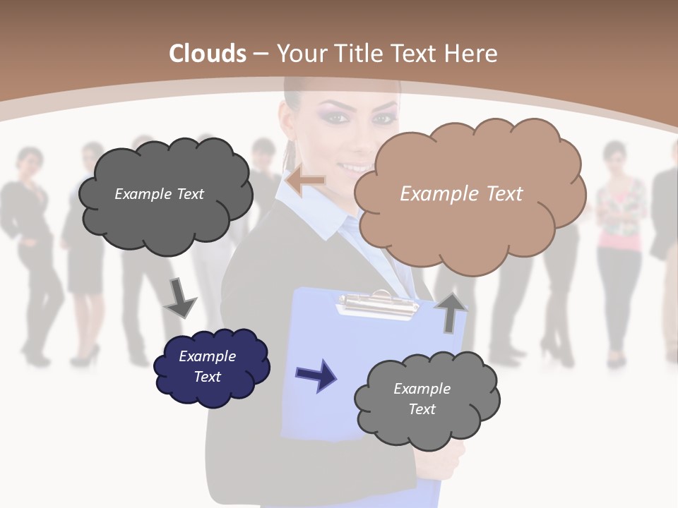 Isolated Teamwork Employment PowerPoint Template