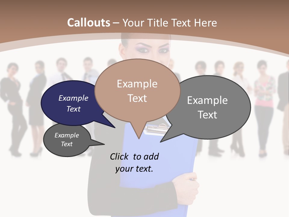 Isolated Teamwork Employment PowerPoint Template