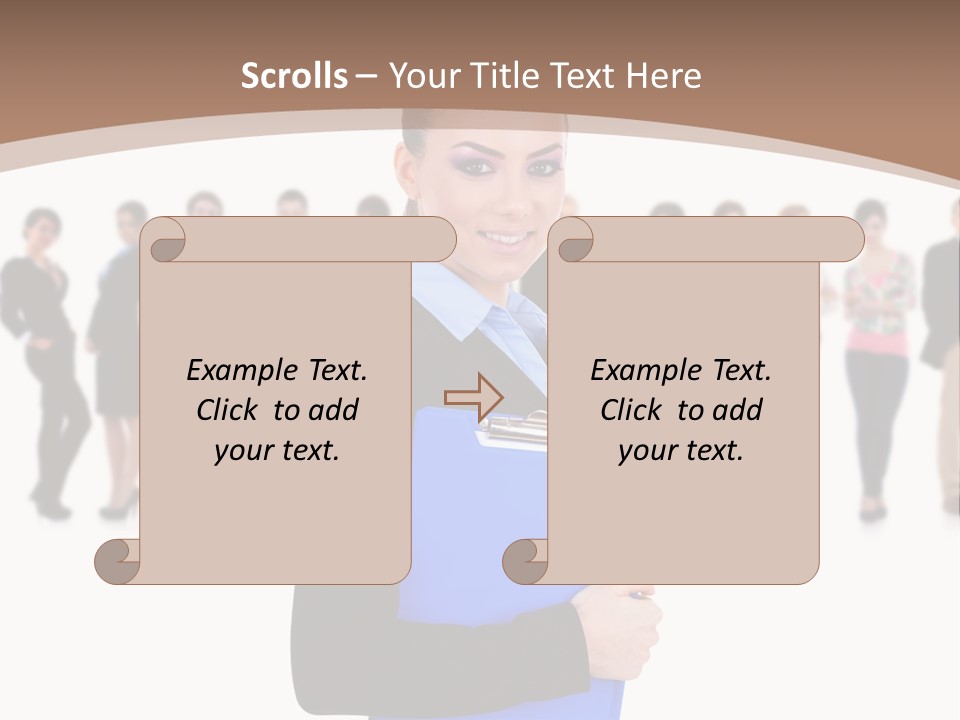 Isolated Teamwork Employment PowerPoint Template