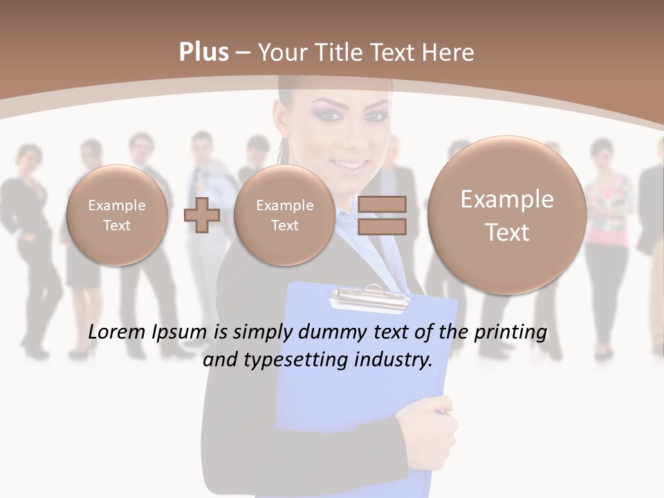 Isolated Teamwork Employment PowerPoint Template