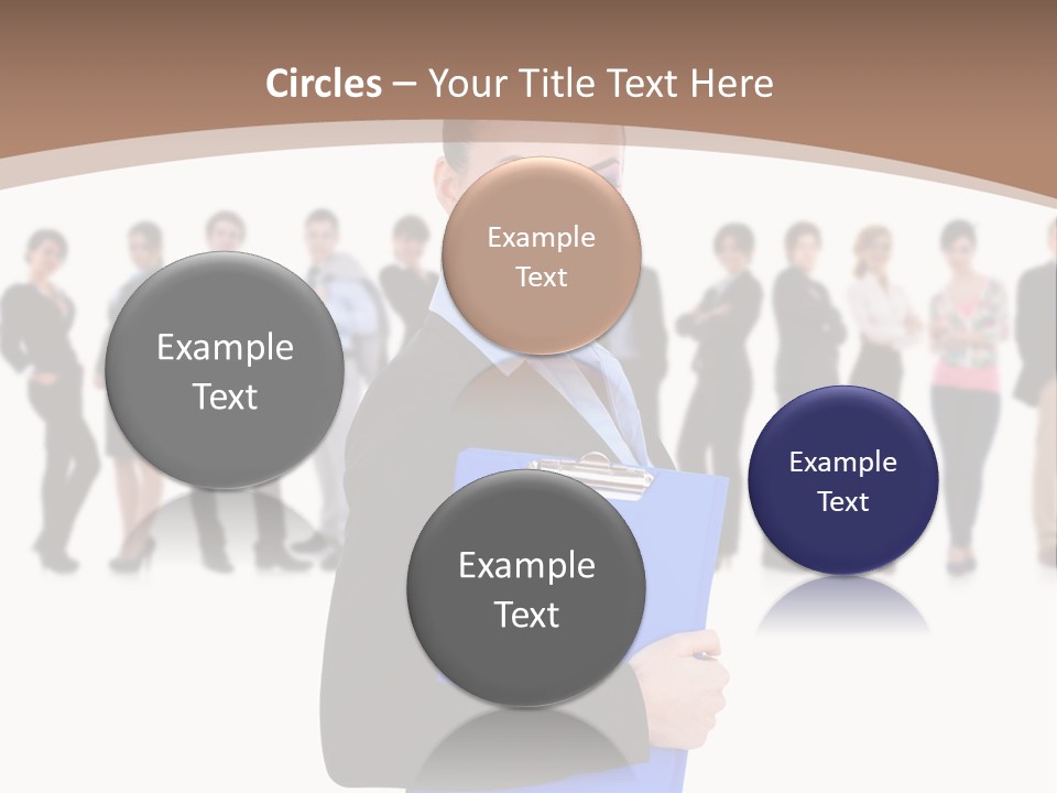 Isolated Teamwork Employment PowerPoint Template