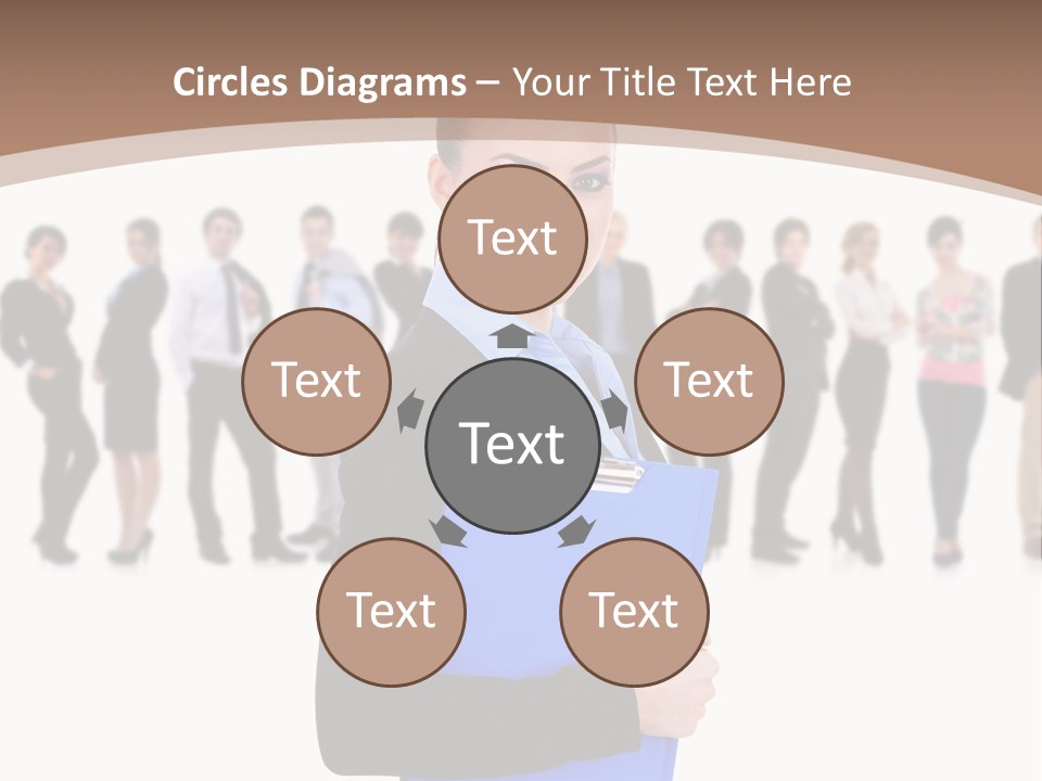 Isolated Teamwork Employment PowerPoint Template