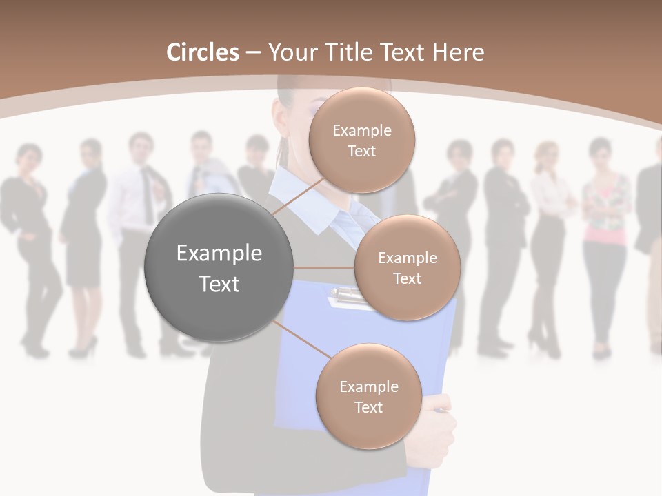 Isolated Teamwork Employment PowerPoint Template