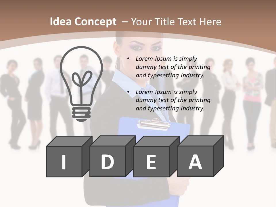 Isolated Teamwork Employment PowerPoint Template