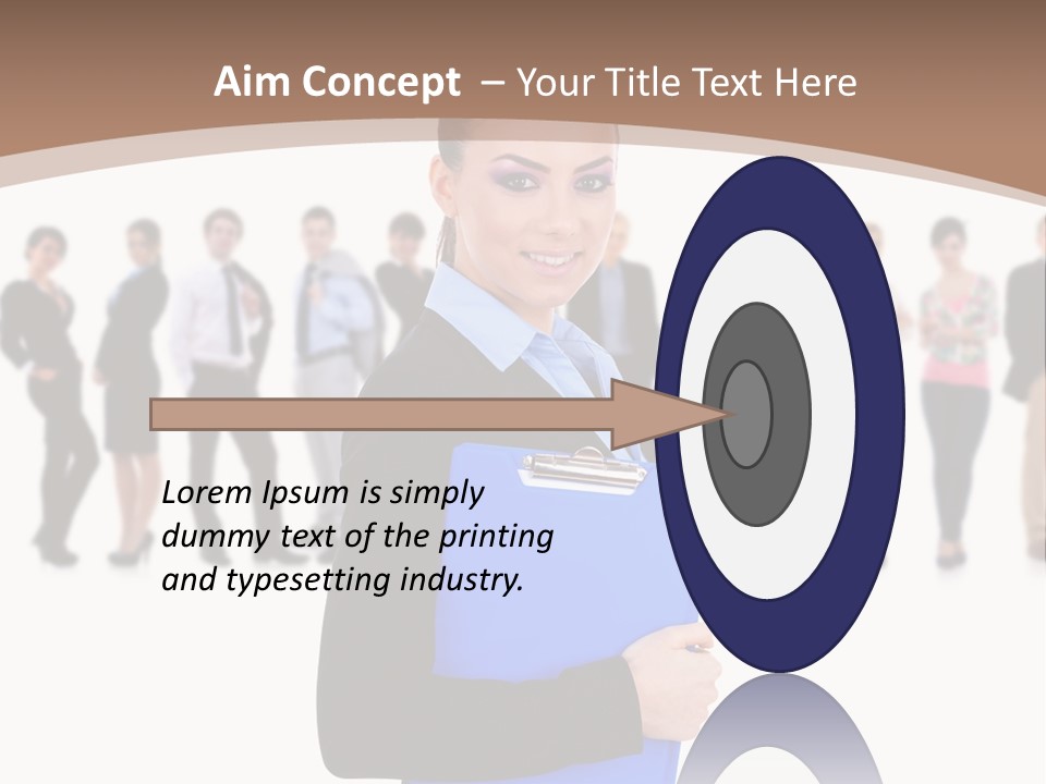 Isolated Teamwork Employment PowerPoint Template