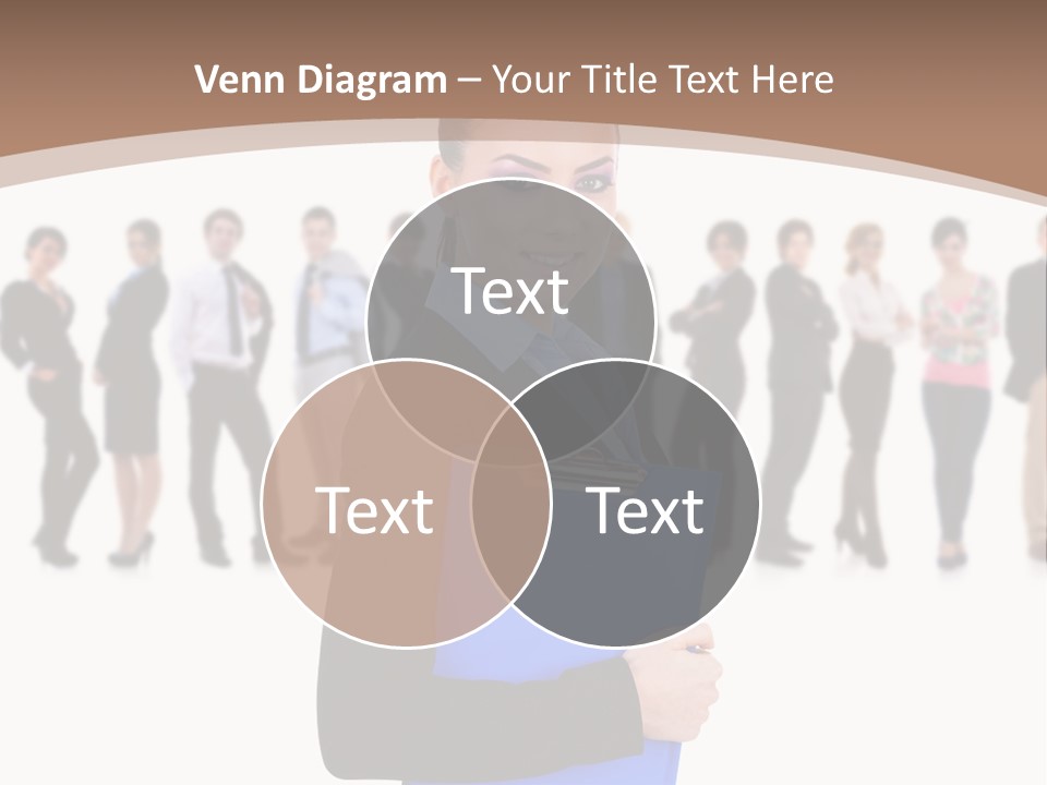 Isolated Teamwork Employment PowerPoint Template