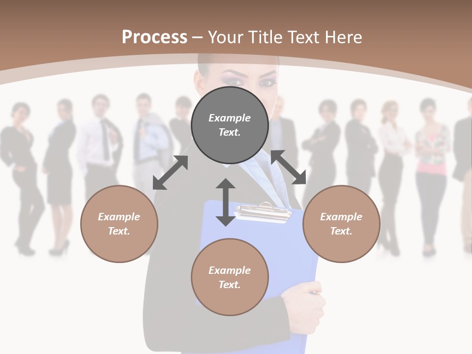 Isolated Teamwork Employment PowerPoint Template