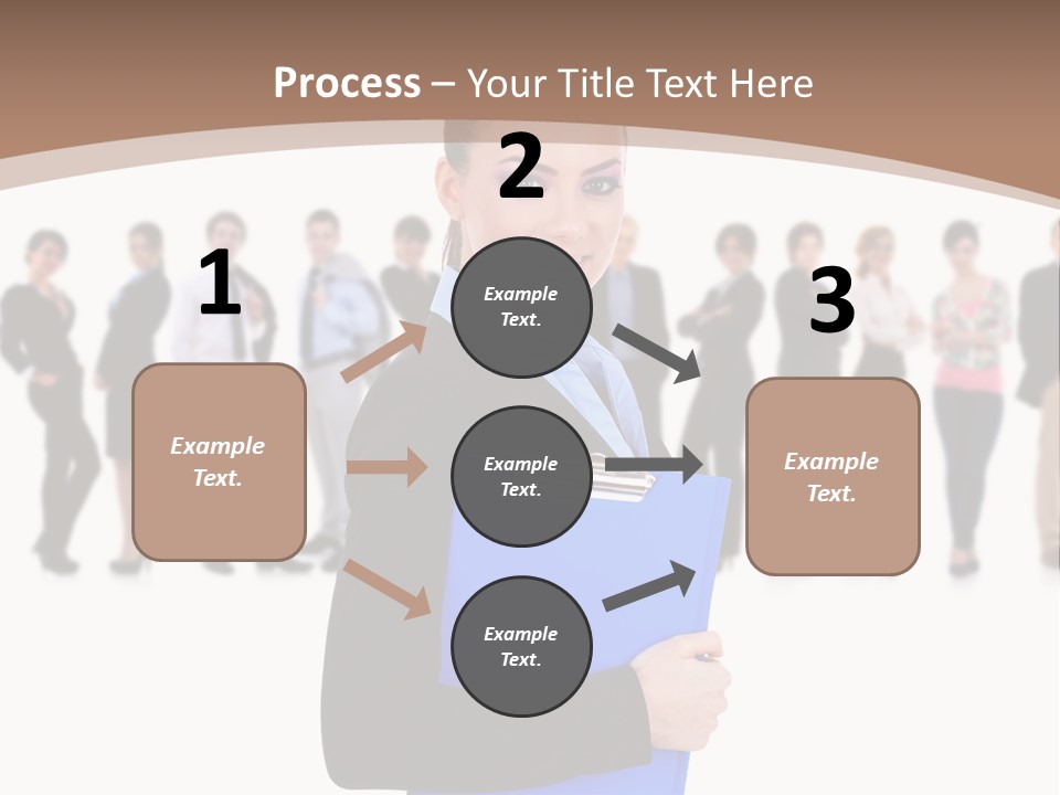 Isolated Teamwork Employment PowerPoint Template