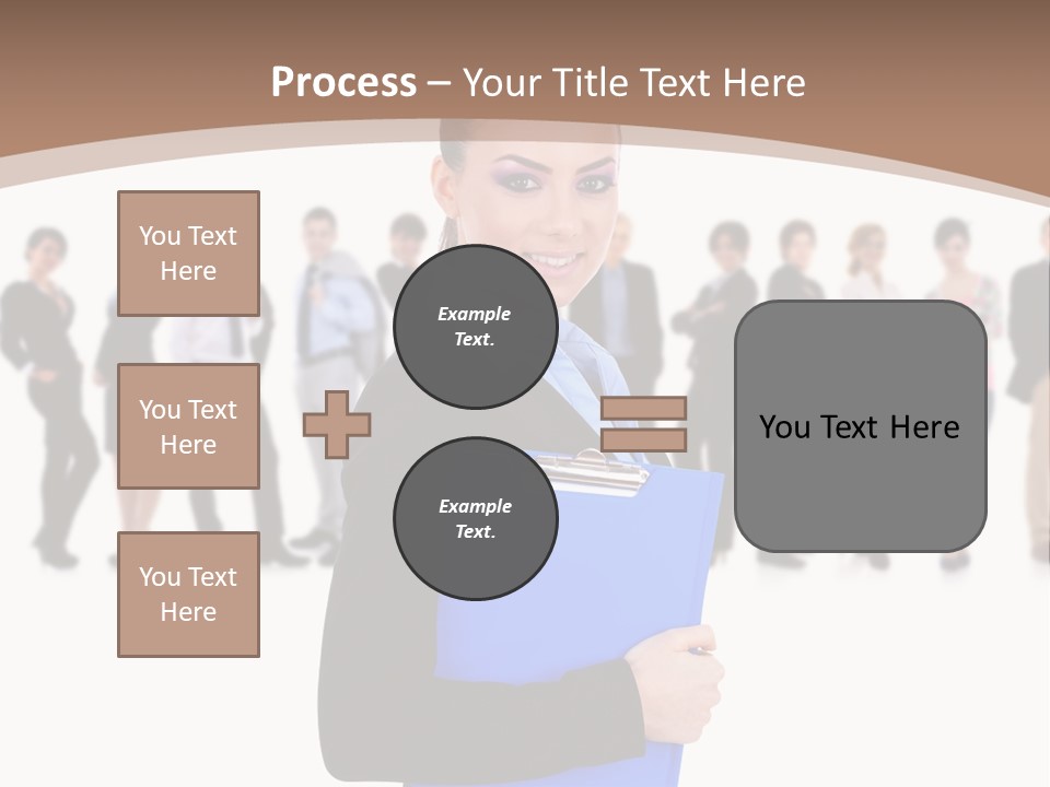 Isolated Teamwork Employment PowerPoint Template