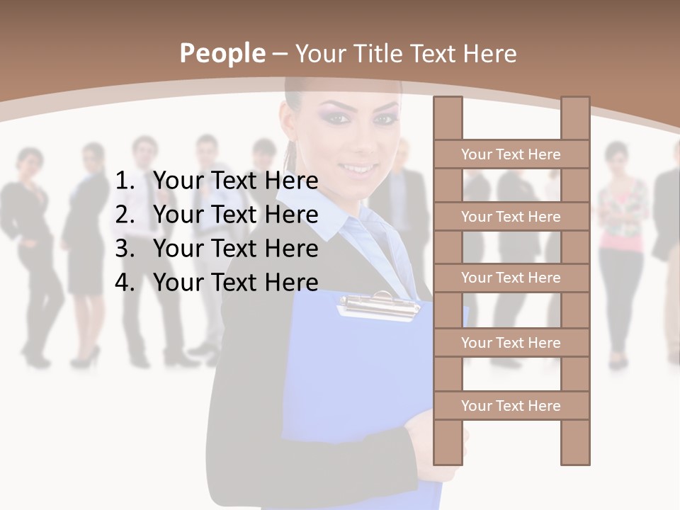 Isolated Teamwork Employment PowerPoint Template