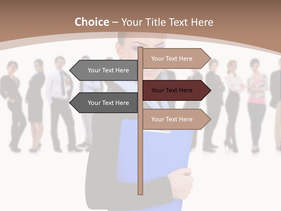 Isolated Teamwork Employment PowerPoint Template