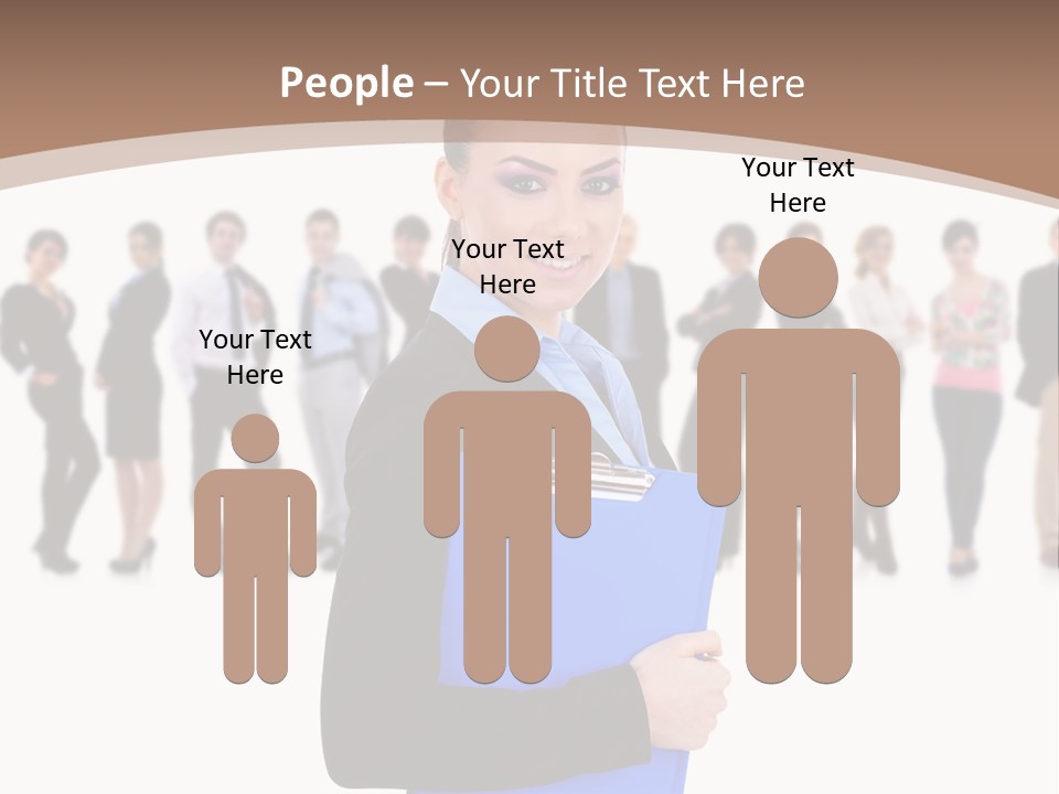 Isolated Teamwork Employment PowerPoint Template