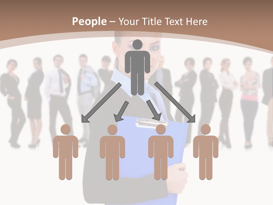 Isolated Teamwork Employment PowerPoint Template