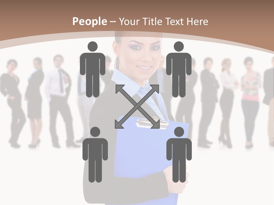 Isolated Teamwork Employment PowerPoint Template