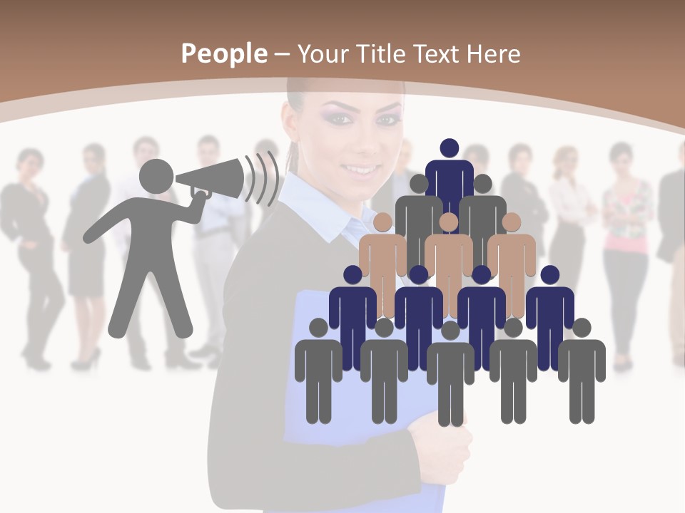 Isolated Teamwork Employment PowerPoint Template