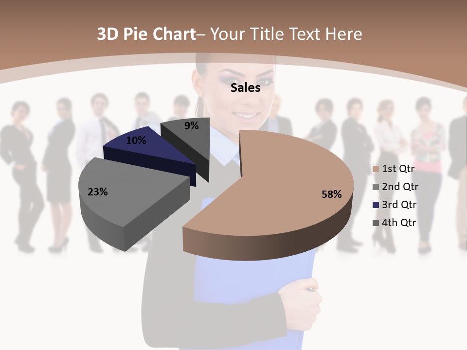 Isolated Teamwork Employment PowerPoint Template