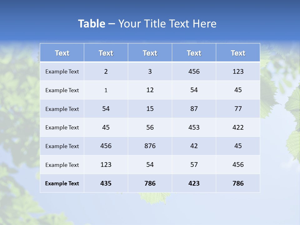 Season Flourishing Vein PowerPoint Template