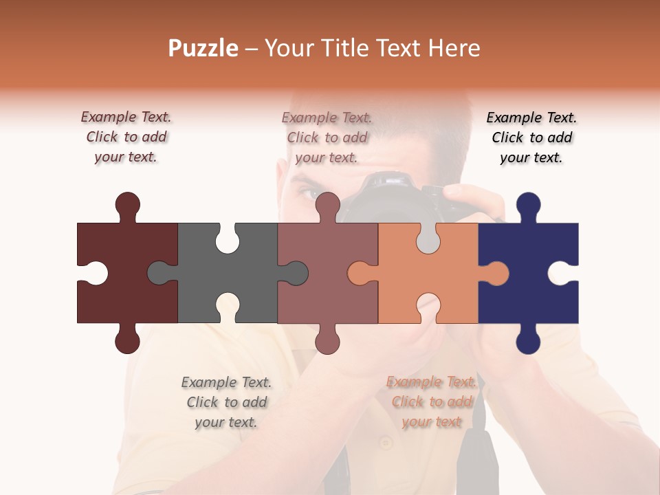 Happy Camera Men PowerPoint Template