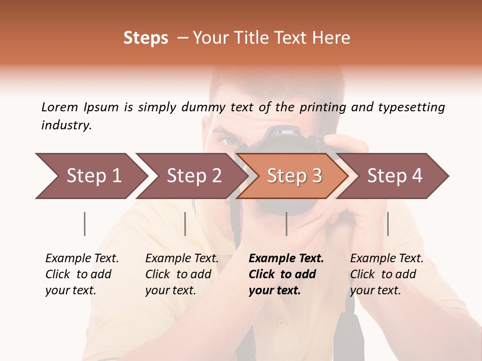 Happy Camera Men PowerPoint Template