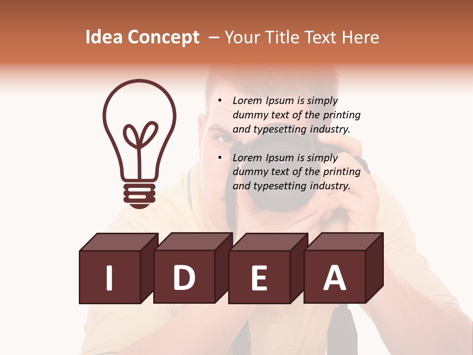 Happy Camera Men PowerPoint Template