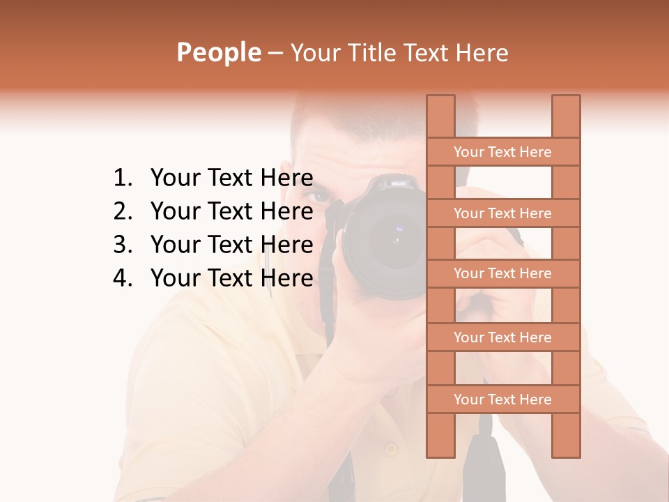 Happy Camera Men PowerPoint Template