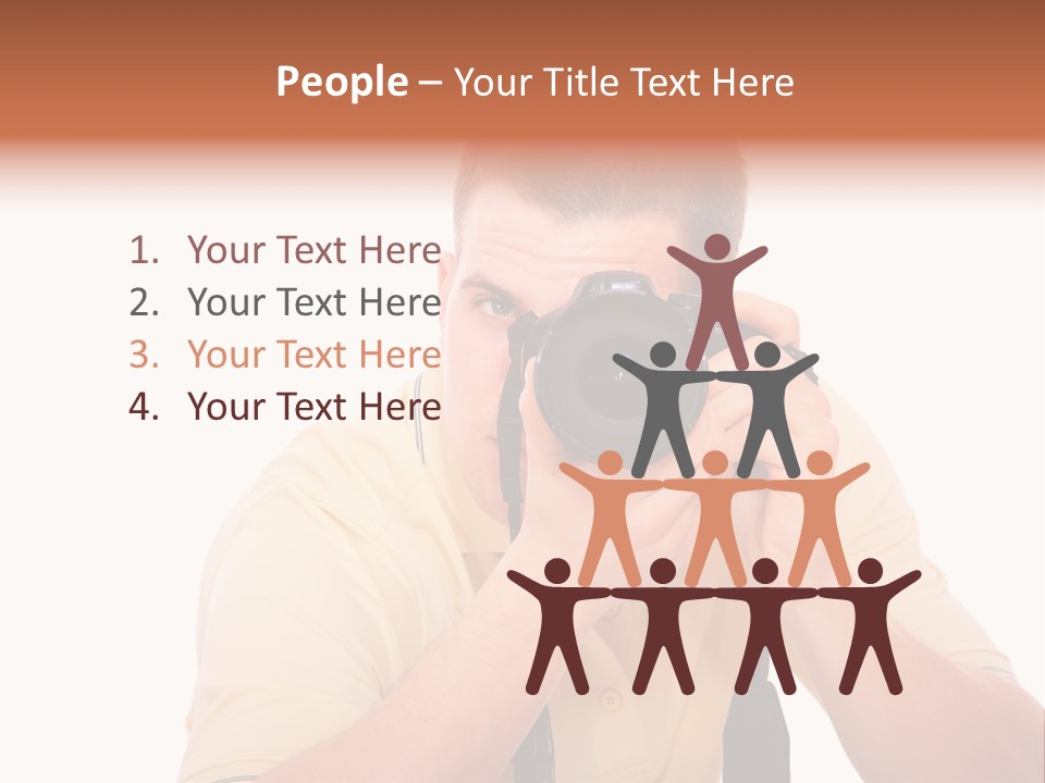 Happy Camera Men PowerPoint Template