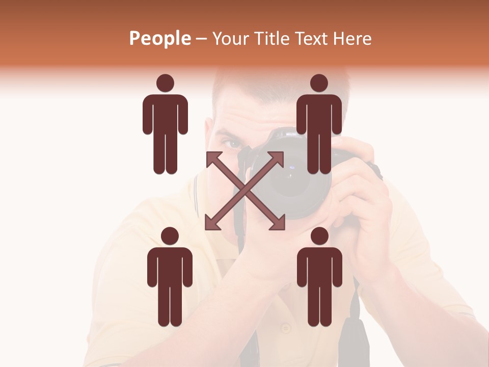 Happy Camera Men PowerPoint Template