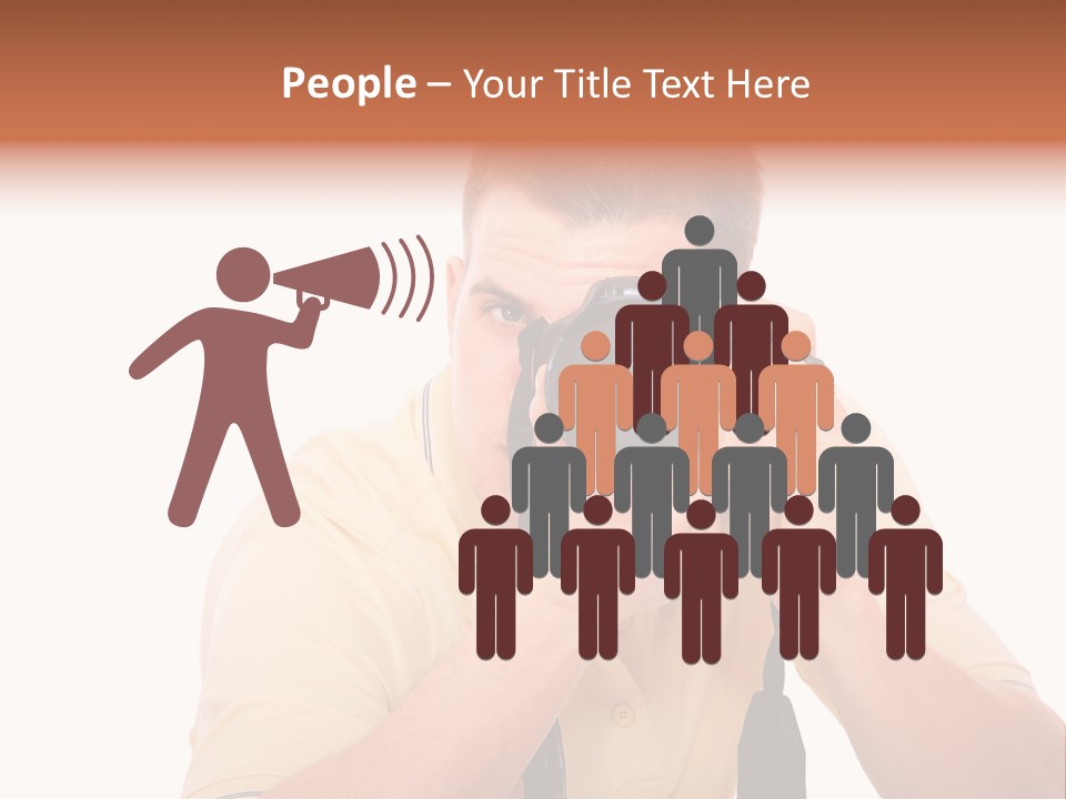 Happy Camera Men PowerPoint Template