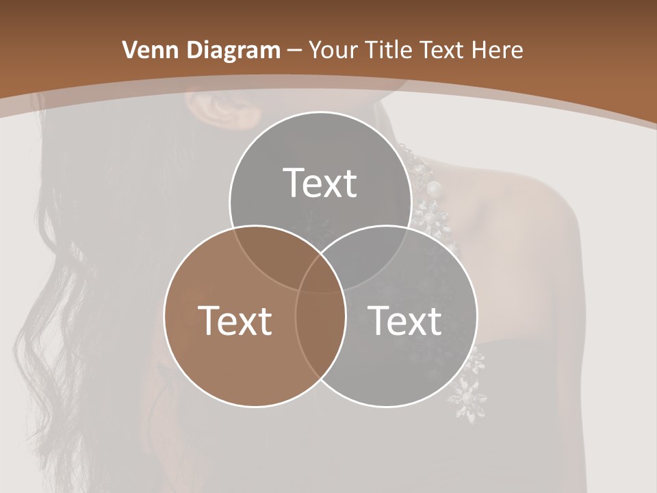 Brown Woman Curly PowerPoint Template