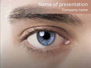 Male Visual Optical PowerPoint Template