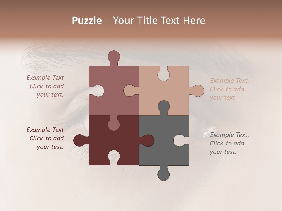 Male Visual Optical PowerPoint Template