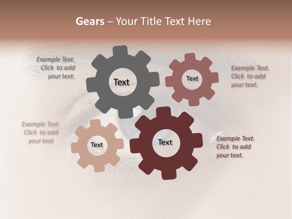 Male Visual Optical PowerPoint Template